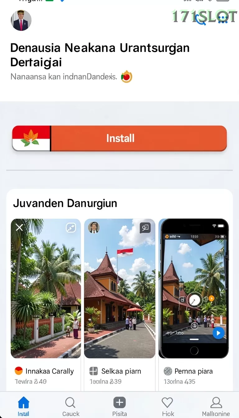 Cuplikan layar MUTASTOTO — menu navigasi