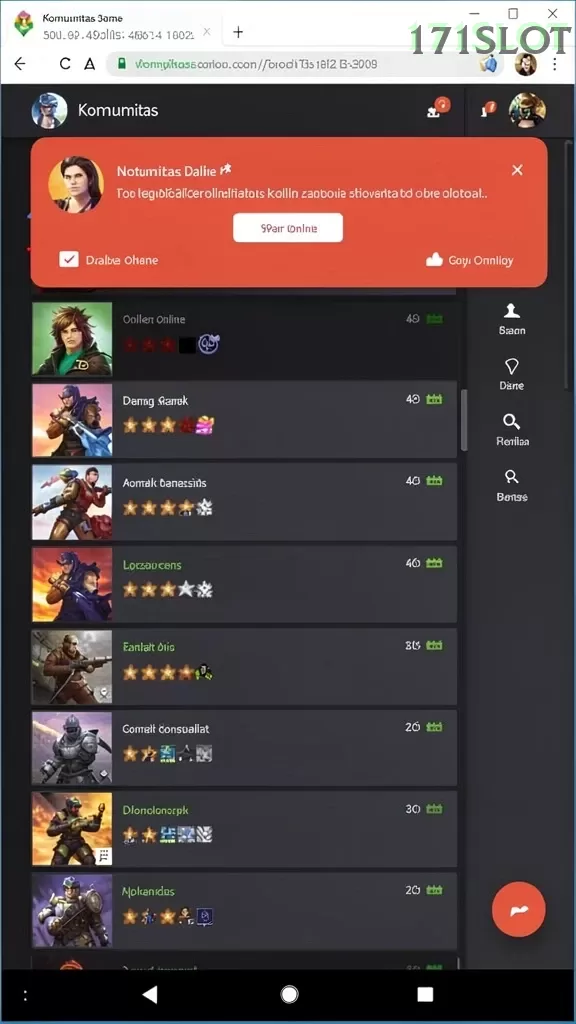 Cuplikan layar RAJABOTAK — menu navigasi